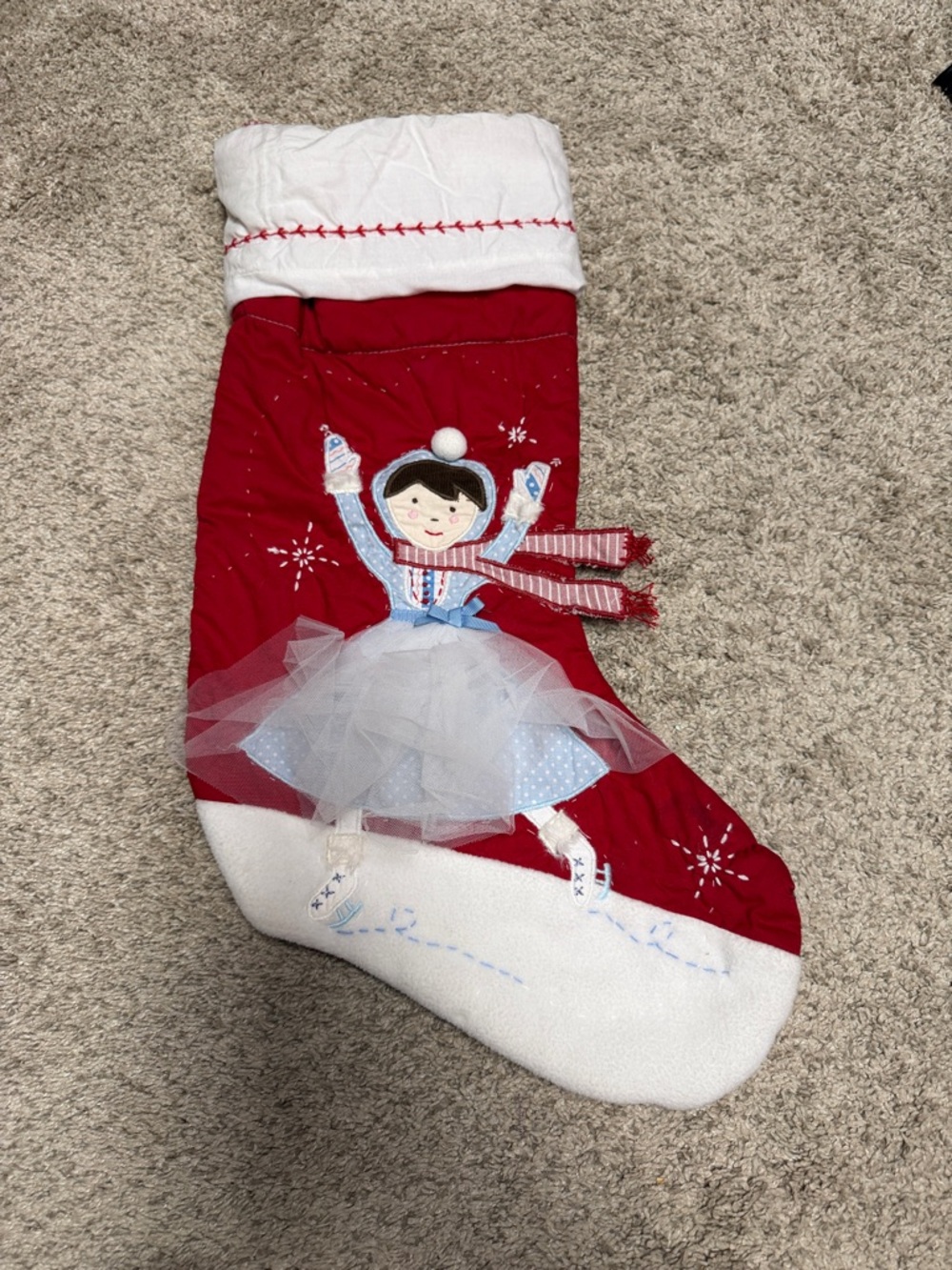Pottery Barn Kids Ice Skater Stocking